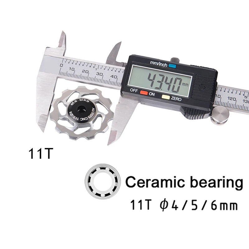 

Cycling Bicycle Bearing Jockey Wheel Rear Derailleur Pulleys Outdoor Bicycle Ultralight MTB Bike Accessory Aluminum Alloy 7075