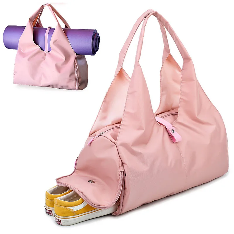 

Yoga Mat Bag Gym Fitness Bags for Women Men Training Travel Nylon Outdoor Sports Basketball Bag Pink Bag Sports Bag
