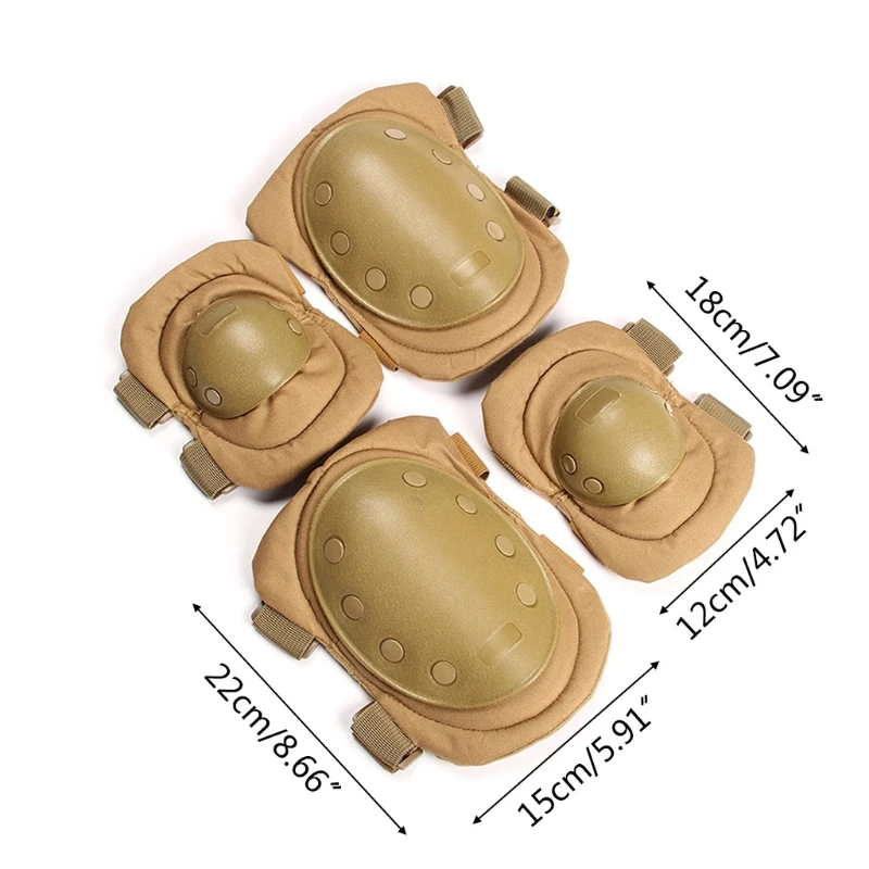 

Y1UC Adult/Kids Knee Pad Elbow Pads Wrist Guards Protective Gear Set for Multi Sports Skateboard Inline Roller Skatings