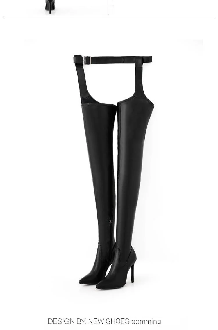 

Europe's New High Heeled Shoes in 2019 Women's Boots Snake Front Lace Pointed Women's Boots Knight Boots Martin Boots Large