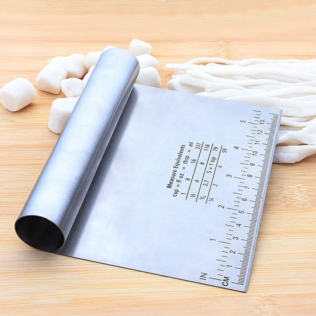 Нержавеющая сталь домашняя кухня тесто Для Выпечки Пиццы скребок резак Кухня