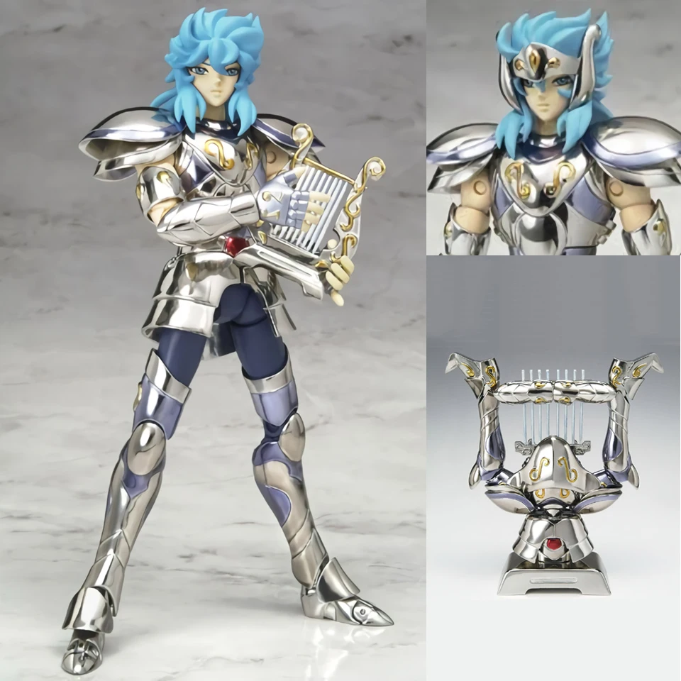 Tronzo Оригинальный Bandai Saint Seiya Lyra Orphée Cloth Серебряный Orphee ПВХ фигурка металлическая