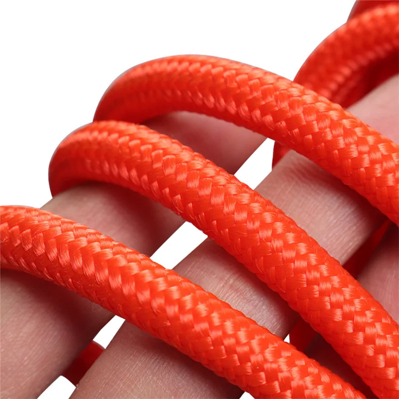 10-30M Outdoor Emergency Climbing Rope Wear Resistant Safety Camping Hiking Rescue 6-8 Mm Accessory Tool with Hook | Спорт и