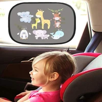 2pcs car cartoon window shades for rear and side window heat shield protect