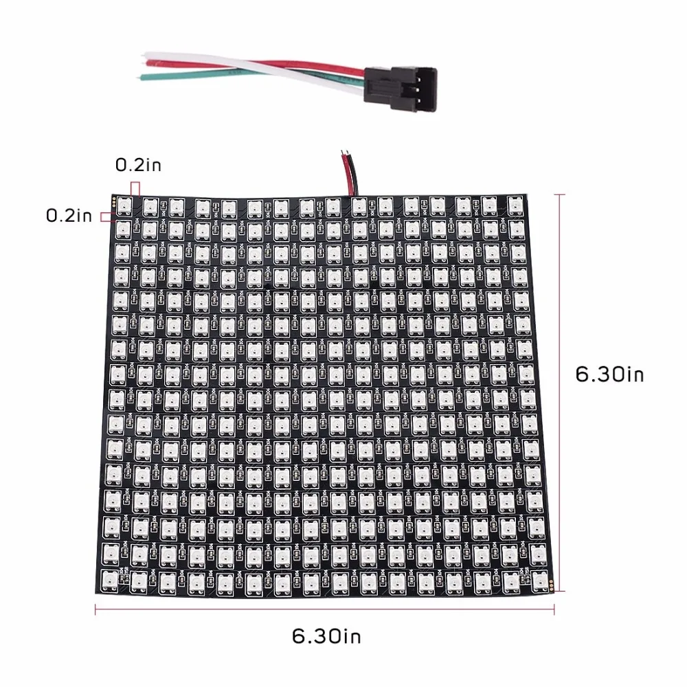 5V ws2812b Full Dream led панель пикселей экран дисплея; индивидуально Адресуемая цифровая матрица полосы; 8x32 16x16 8x8