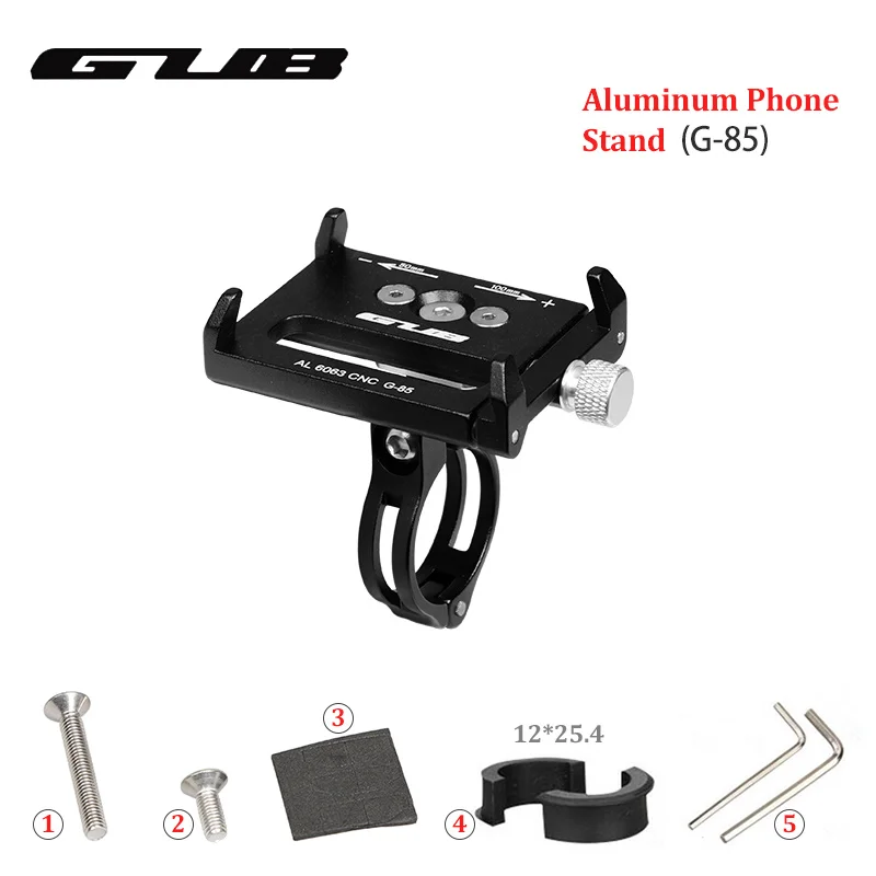 

GUB G85 Bicycle Phone Stand For Smartphone Aluminum Bike Handlebar Mount Bracket Universal Adjustable Cell Mobile Phone Holder