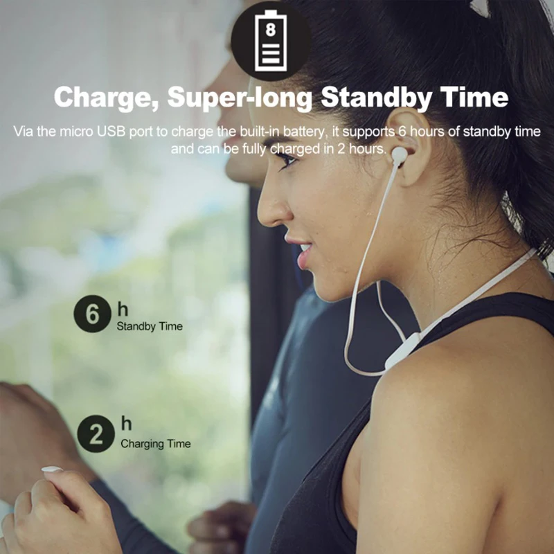 Беспроводные стереонаушники JBL TUNE 110BT с Bluetooth спортивные наушники для бега