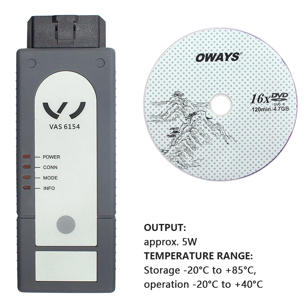 

Wifi VAS 6154 Full Chip VAS6154 V6.10 V7.11 VAG Diagnostic Scanner