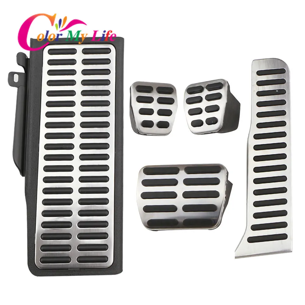 Автомобильные педали Color My Life из нержавеющей стали для Volkswagen VW CC Passat B6 B7 R36 R line Skoda