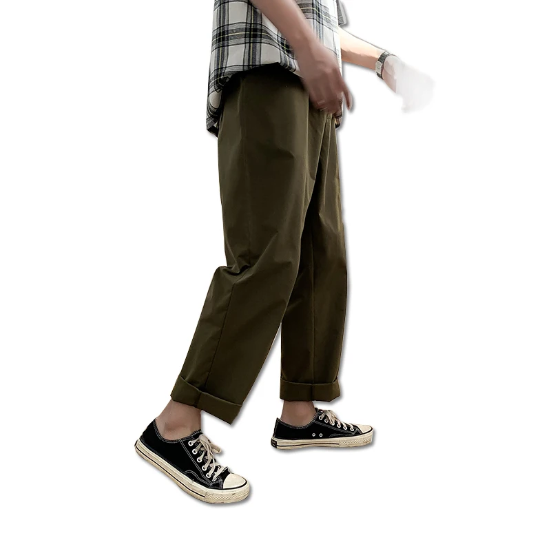 Новинка весна-осень 2019 мужские Модные брендовые свободные штаны в гонконгском