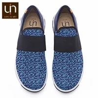 uin zaans series knitted bluepink sneakers for womenmen microfiber leather loafers casual flats outdoor walking shoes autumn