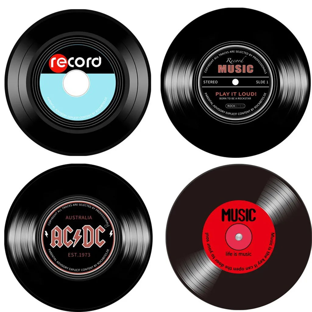 Мягкий тканевый круглый напольный коврик с музыкальным принтом ковер для