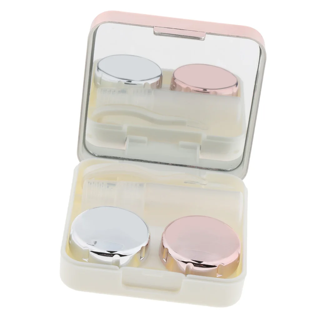 

Outdoor Portable Mirror Contact Lens Travel Kit Easy Carry Case Storage Box