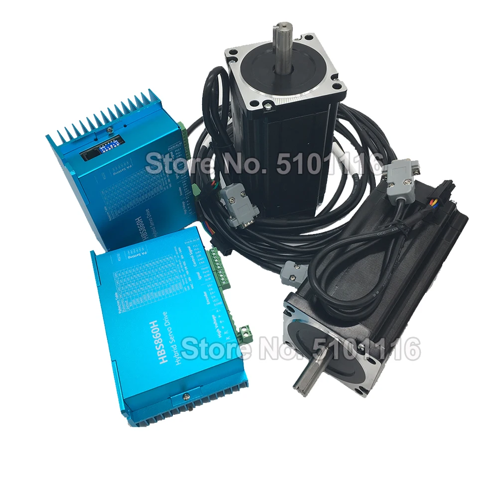 2 Sets12Nm 1700Oz-in Nema34 86 мм AC DC DSP шаговый двигатель с замкнутой обратной связью драйвер