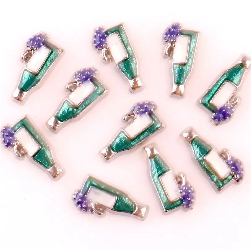 20 шт./лот F238 бутылка для вина плавающий медальон пива очаровательные медальоны с