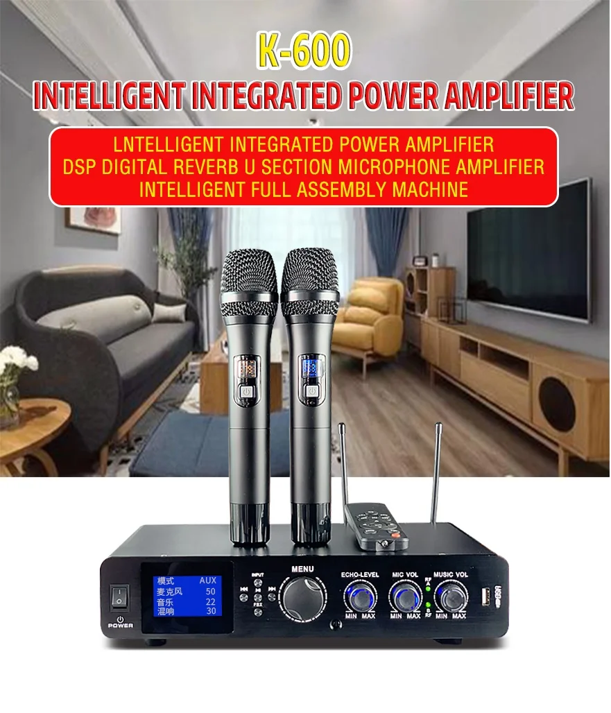 DSP bluetooth три в одном многофункциональный цифровой усилитель мощности эффектор