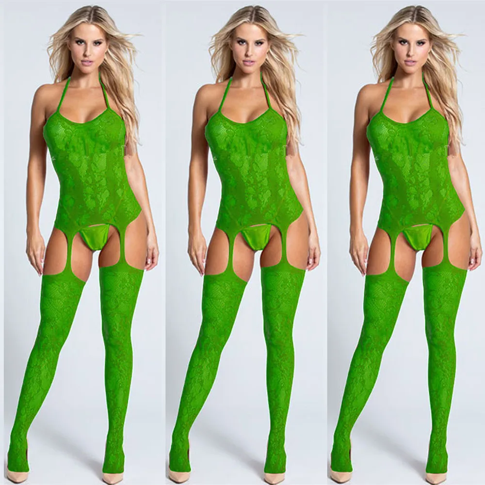 Пикантные обтягивающие чулки женские колготки без пятки открытые белые ажурные