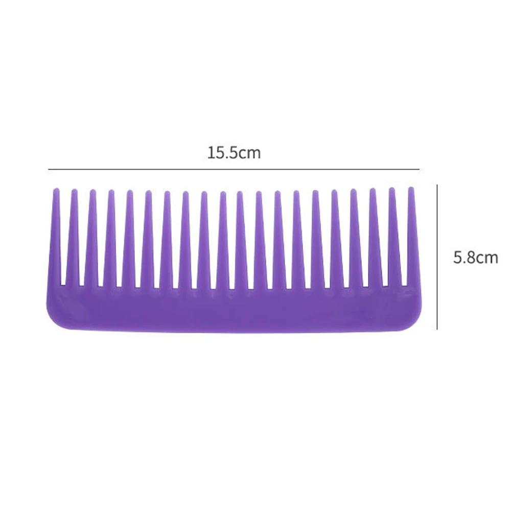 

Handleless Rectangular Wide Tooth Comb Large Tooth Flat Comb Household Convenient Hairdressing Plastic Large Comb