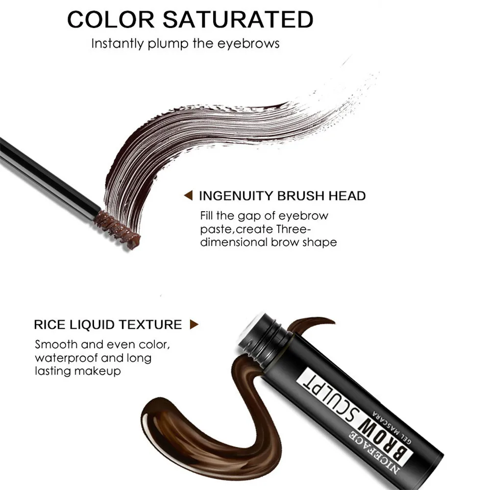 4D усилитель для бровей жидкий гель долговечный водонепроницаемый легко носить