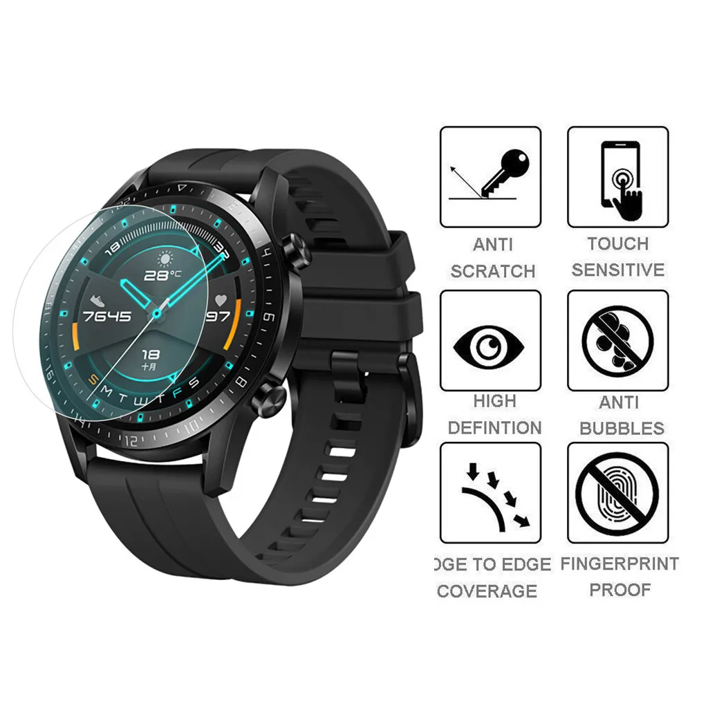 3 шт Защитная пленка для huawei watch GT 2 TPU Hydrogel мягкая прозрачная защитная пленка для huawei GT 2 42 мм 46 мм