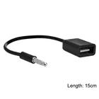 Новый автомобильный AUX-кабель с разъемом USB 2,0 мама на разъем 3,5 мм, U-диск, адаптер, кабель, удлинитель аудио для воспроизведения музыки, автомобильные аксессуары