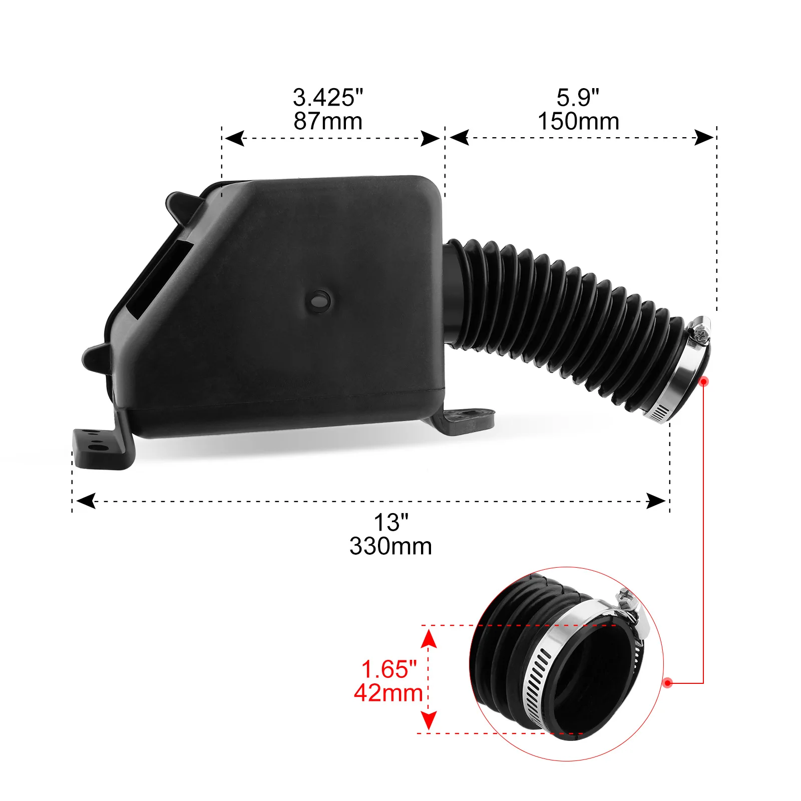 

Фильтр 42 мм для двигателя GY6 150 150cc 157QMJ, квадроцикла, картинга, скутера, мопеда