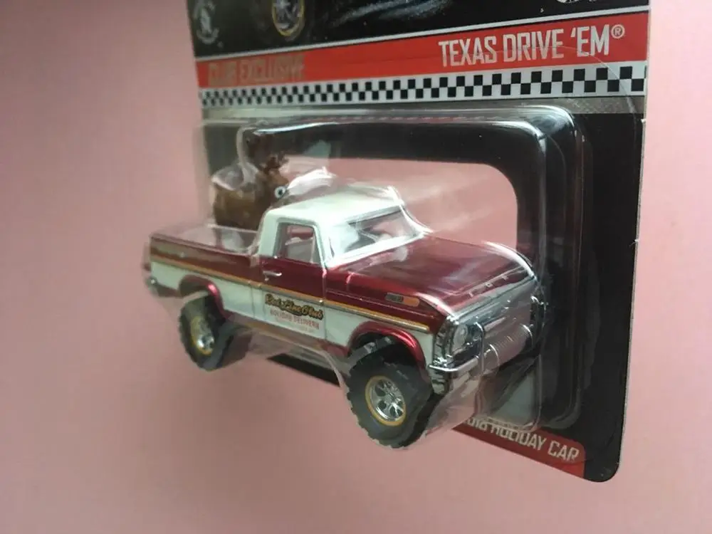 Автомобиль Hot Wheels 2018 Red Line Club TEXAS DRIVE эксклюзивная Рождественская Коллекционная