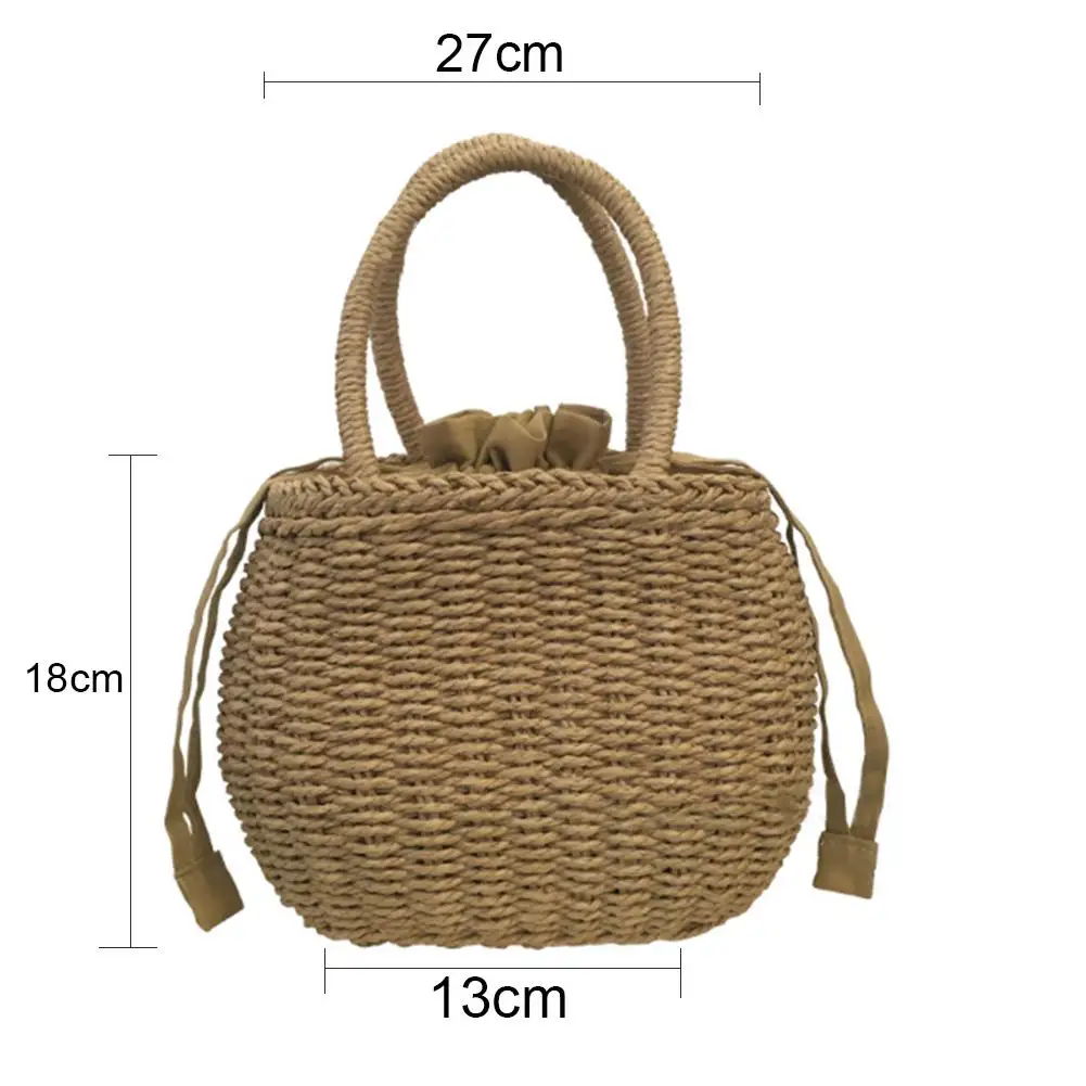 Нордическая Минималистичная корзина для хранения Пляжная плетеная Ретро сумка