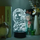 3d-светильник атака на Титанов с мотивом аниме Энни леонхарт, светодиодный ночник для украшения дома, подарок детям на день рождения, настольная лампа с мотивом Манга