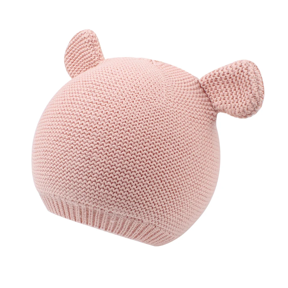 Милая Шапочка с бантом для маленьких девочек, хлопковая Младенческая шапочка для девочек, мягкая удобная детская шапочка, весенние детские шляпы детские для девочки, одежда