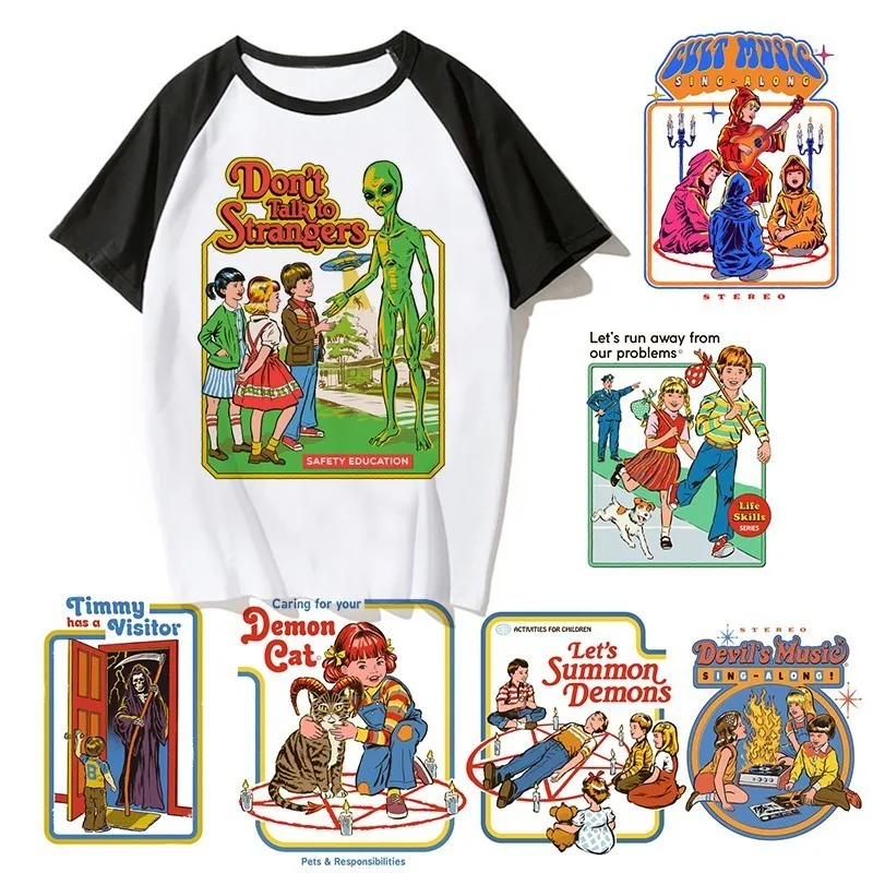 Новая женская футболка сатана с демоном страшным злом хип хоп сатанизмом мраком