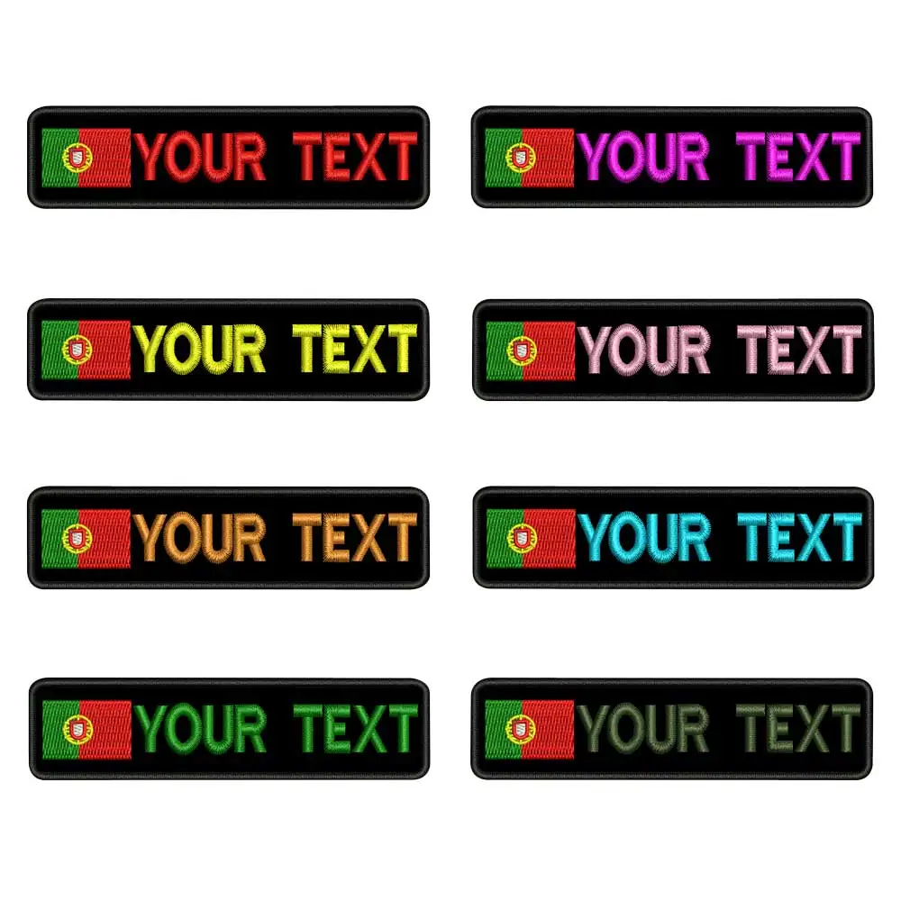 Индивидуальные португальские именные нашивки бирки персонализированные с