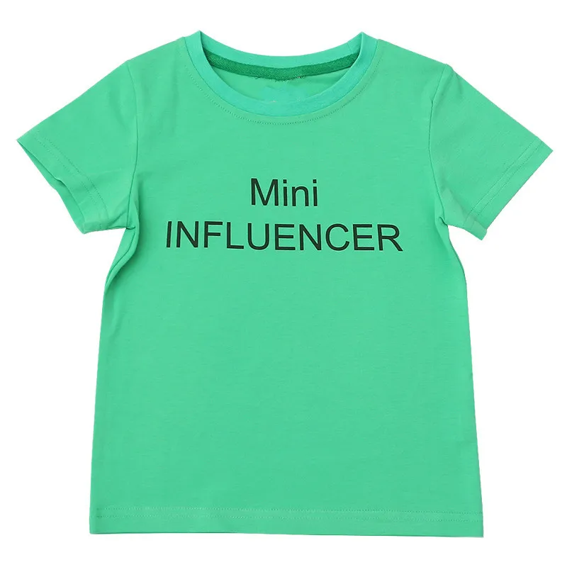 

Chifuna Baby Girls Clothes Green T-shirts for Summer Letter Printed Toddler Children Clothing