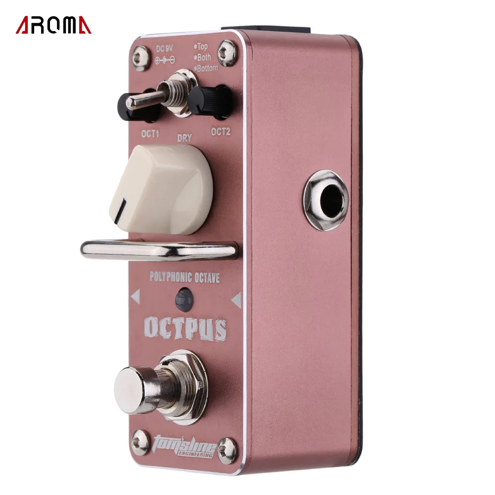 

AROMA AOS-3 Octpus Polyphonic Octave педаль эффектов для электрогитары Mini Single Effect с True Bypass