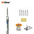 60 Вт постоянная температура Электрический паяльник Комплект Регулируемая температура 220V сварочный инструмент для нагревательного элемента
