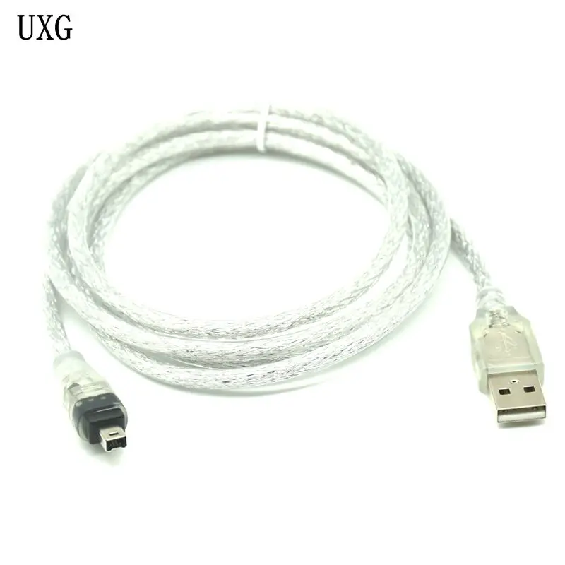 1 5 м футов USB 2 0 A штекер к Firewire IEEE 1394 4 контактный адаптера iLink шнур firewire кабель для