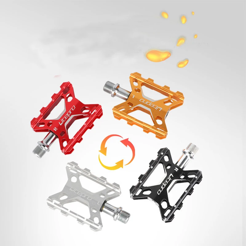 Ультралегкая велосипедная педаль 4 цвета платформа из алюминиевого сплава