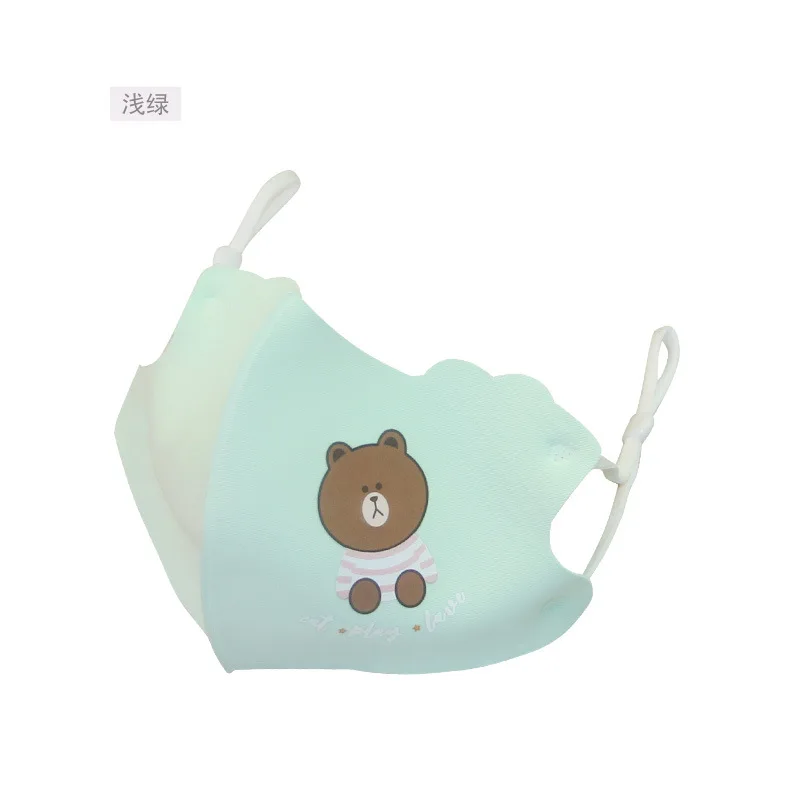 

2020 new 1pc child anti-fog haze anti-foam ice silk cotton hanging ear multi-color optional washable mask
