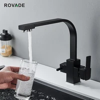 rovade kitchen sink faucet with drinking water faucet water filtration faucet bar water filter faucet matte black