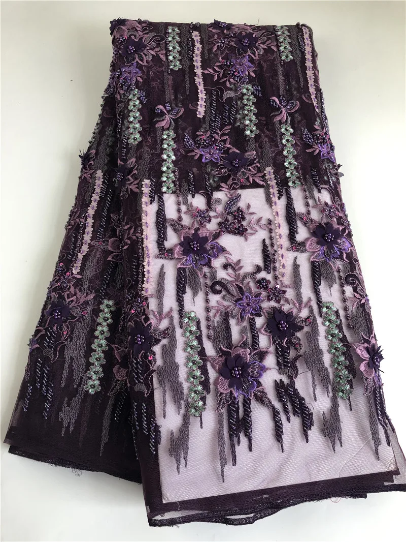 Нигерийская Тюлевая кружевная ткань Лидер продаж вышитая французская сетчатая в