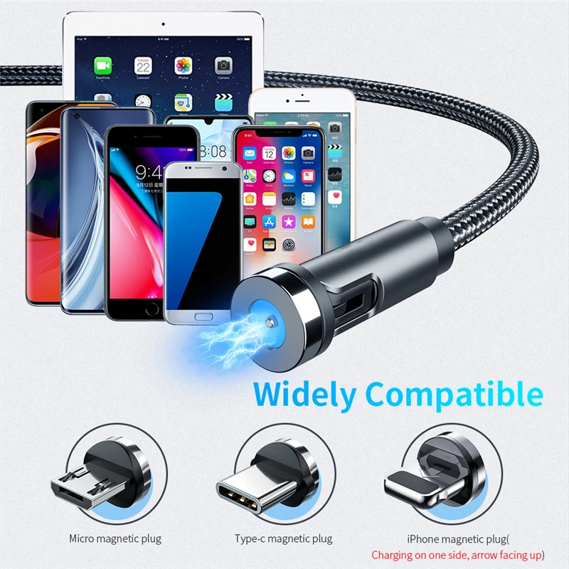 Магнитный зарядный кабель 3 в 1 usb-c micro usb для iphone 11 12 pro max 6 7 8 6s | Мобильные телефоны и