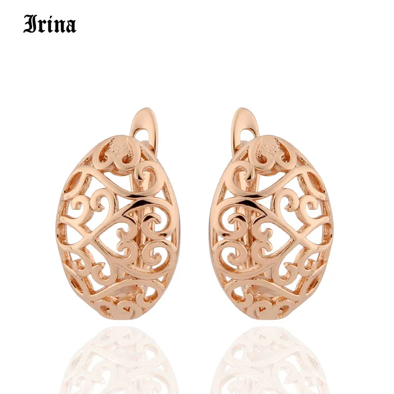 Медные серьги цвета розового золота 585 пробы для женщин капли лучший друг