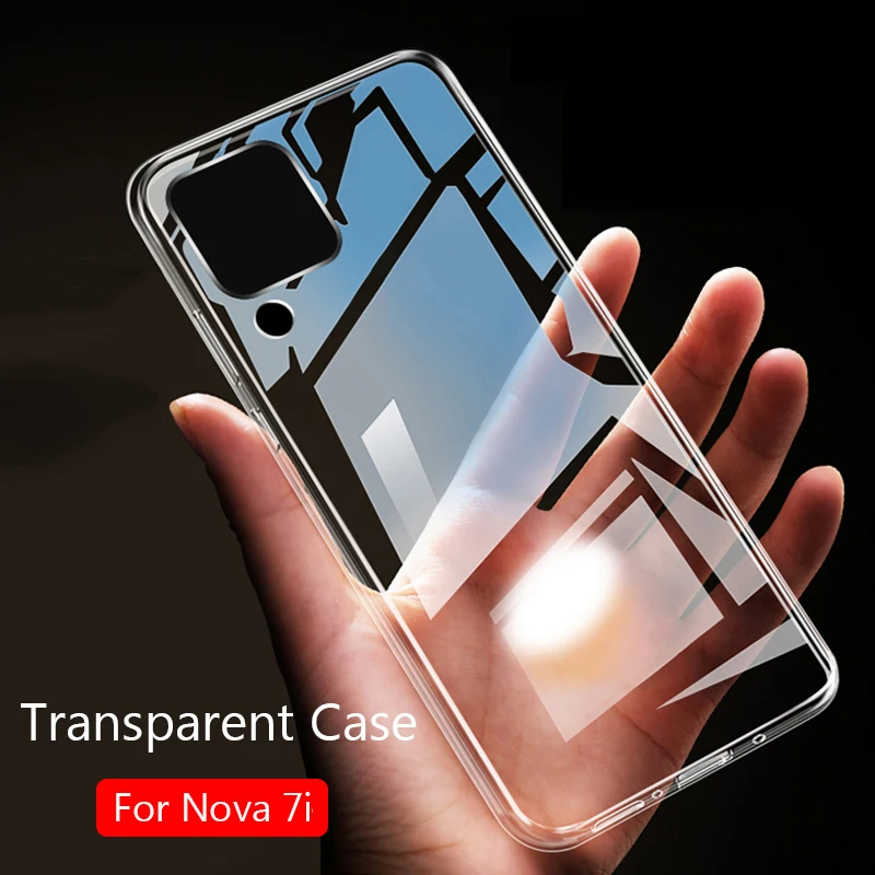 Для Huawei Nova 7i чехол тонкий мягкий прозрачный высокий TPU чехлы для телефонов Nova7i |