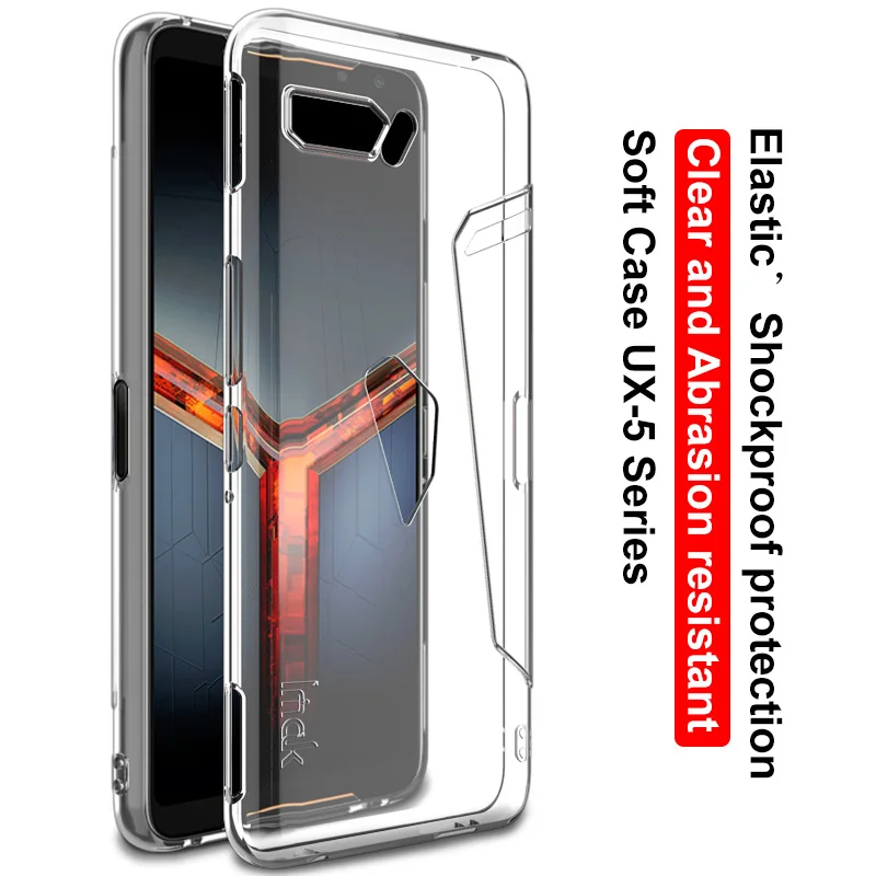 Чехол IMAK Crystal для ASUS ROG Phone II, чехол для Asus ROG Phone 2, задняя крышка, Противоударная броня для Asus Rog Phone2 ZS660KL, прозрачный чехол