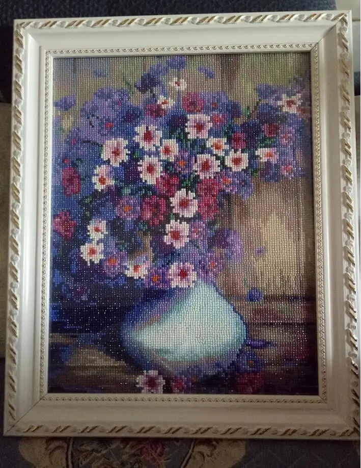 

5D DIY Full Diamond Painting Modern Style Flowers Mosaic Making Children Cross Stitch Handmade Mosaic Embroidery Home Decoration
