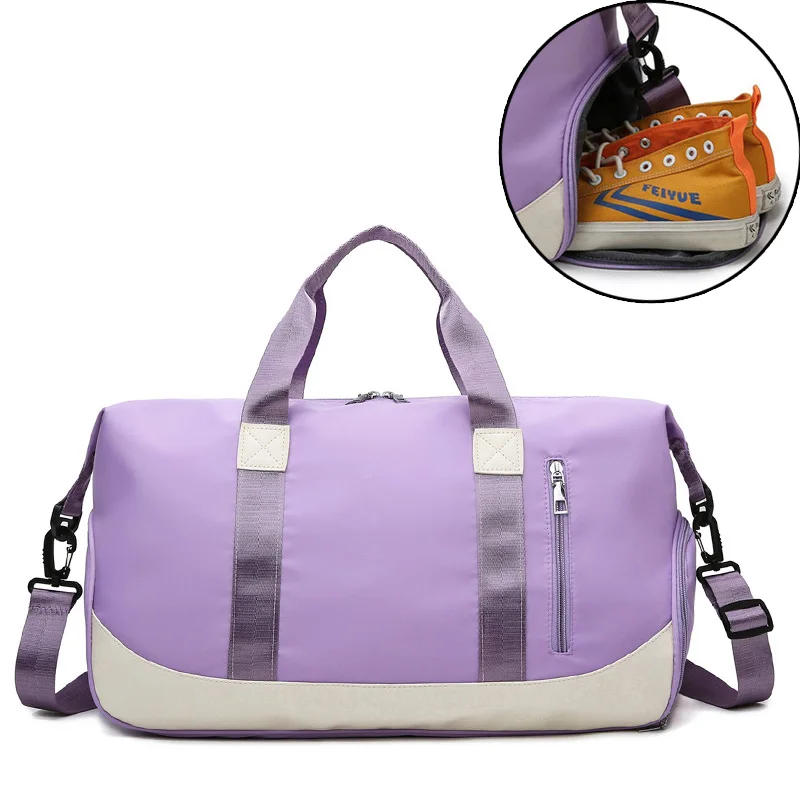 

NANCY TINO Gym Bag Men's Bag Dry and Wet Separation with Shoe Position Yoga Swimming Bag Short Distance Portable Travel Bag