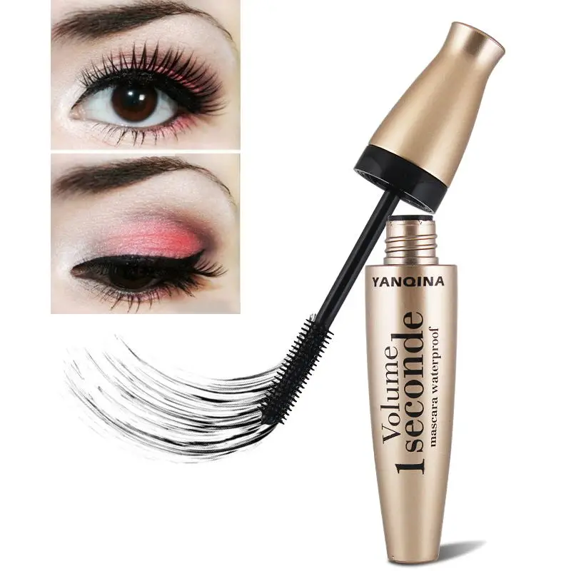 

4D Mascara Long Lasting Black Eyelash Curling Lengthening Thick Mascara Quick Dry Waterproof Eyelash Extension Curler Makeup