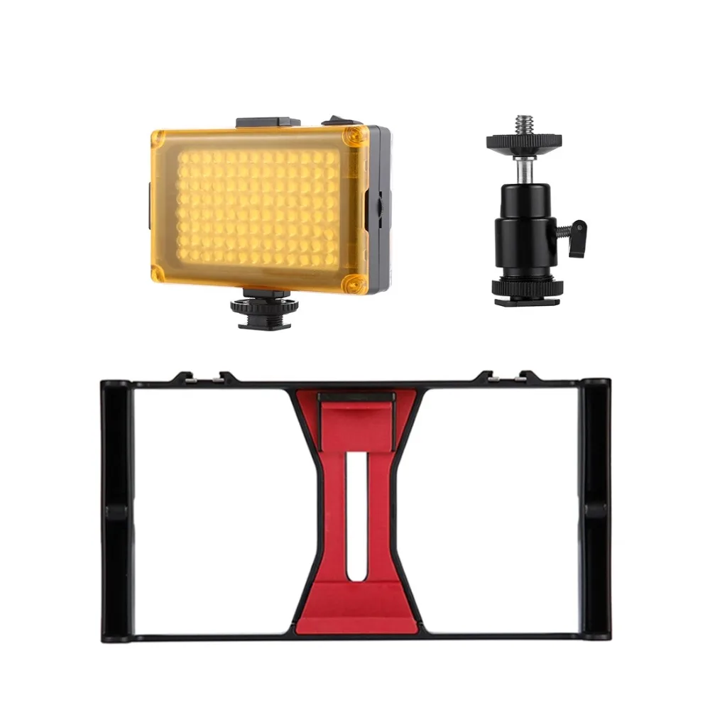 PULUZ Smartphone Video Rig Kits Filmmaking Recording Handle Stabilizer Bracket For iPhone X 7 8 Plus 4 in 1 Rig Kits