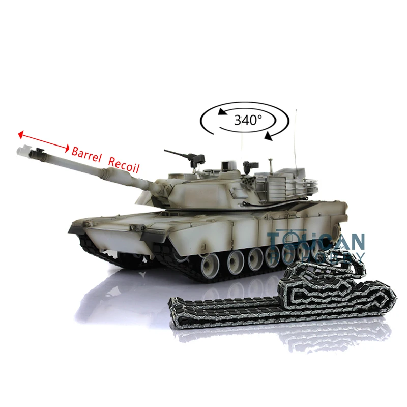 Heng длинный Радиоуправляемый Танк 1/16 7 0 Abrams RTR 3918 металлические треки с резиновой