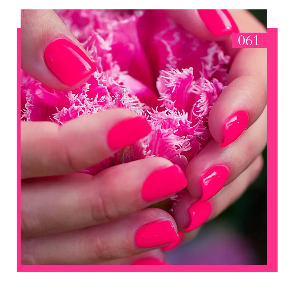 Beautilux Nail Gel Polish Kit Hot Rose Neon Pink Color Salon Nails Art Gels Varnish Lot UV LED Nail Lacquer 10ml x 6pcs set images - 6